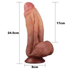 Lovetoy -10" Dual-layered Silicone Nature Cock