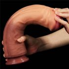12'' Dual layered Platinum Silicone Cock élethű  dildo
