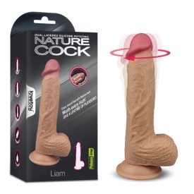   Lovetoy - Dual layered Silicone Rotating Nature Cock Liam Flesh