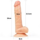 Lovetoy Ingen - felcsatolható dildó 7,5" herékkel