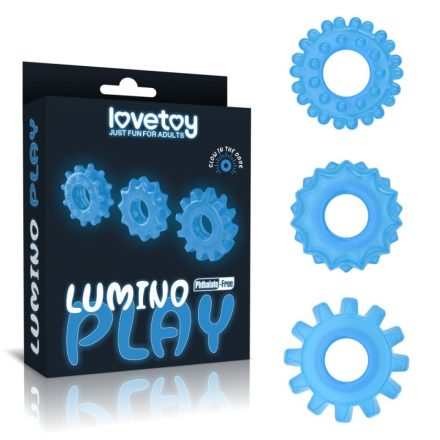 Lovetoy - Lumino Play péniszgyűrű szett (3db)
