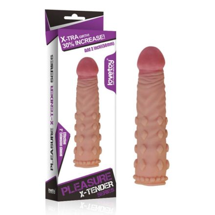 Lovetoy - Pleasure X-Tender Penis Sleeve Flesh 2