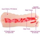 Tracy's Dog Pocket - élethű műpunci és száj maszturbátor (natúr)