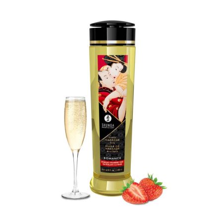 Shunga masszázs olaj - eperbor  240ml