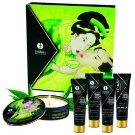   Shunga - Geisha's Secrets -  green tea masszázs készlet