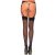 Sheer Backseam Stockings Black XL fekete combfix