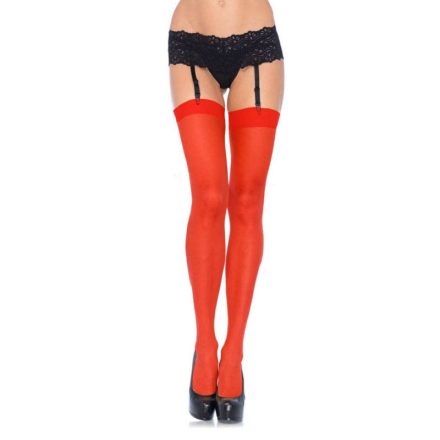 LegAvenue -átlátszó harisnya - piros - O/S