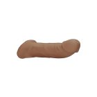 RealRock Penis Sleeve 9 - péniszköpeny (21,5cm) - sötét natúr