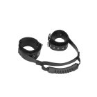 Bonded Leather Hand Cuffs With Handle bilincs
