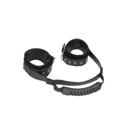 Bonded Leather Hand Cuffs With Handle bilincs