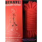 Bondage Rope Kötél PIROS 9mm x 10m kötött