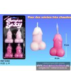 Fütyi gyertya tortára PINK 4db