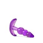 B YOURS TRIPLE BEAD ANAL PLUG PURPLE 