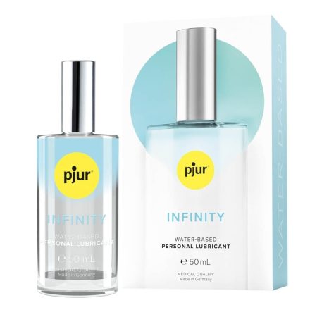 pjur INFINITY vízbázisú síkosító környezetbarát ÜVEG csomagolásban 50 ml