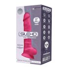 Silexd 8 - tapadótalpas, herés vibrátor - 20cm (pink)