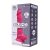 Silexd 8 - tapadótalpas, herés vibrátor - 20cm (pink)