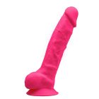 Silexd 8 - tapadótalpas, herés vibrátor - 20cm (pink)