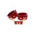 Taboom Wrist Cuffs Red bordó bilincs