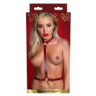 Classic Harness Red bordó uniszex testhám S/M