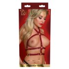 Elegant Harness Red bordó testhám S/M