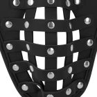  Leather Chastity Jock - Black erényöv