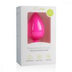 Easytoys Diamond - fehér köves anál dildó (kicsi) - pink