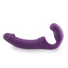 Easytoys - akkus, tartópánt nélküli felcsatolható párvibrátor (lila)