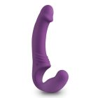 Easytoys - akkus, tartópánt nélküli felcsatolható párvibrátor (lila)