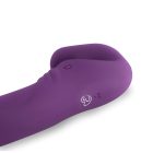 Easytoys - akkus, tartópánt nélküli felcsatolható párvibrátor (lila)