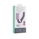 Easytoys - akkus, tartópánt nélküli felcsatolható párvibrátor (lila)